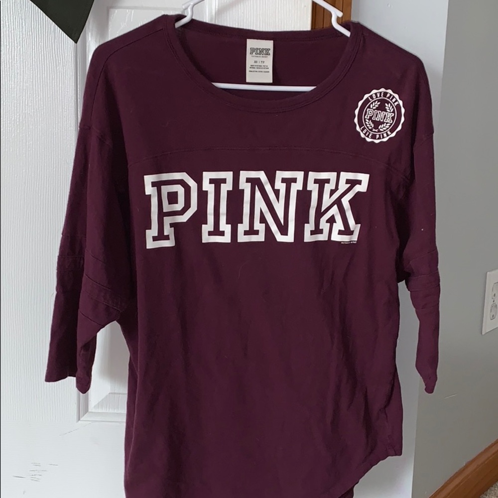 Pink Varsity Top
